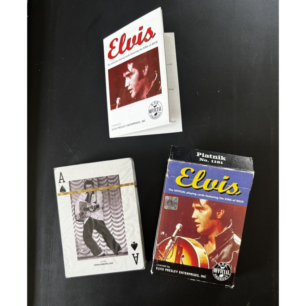 Elvis Presley Official Playing Cards - Piatnik No. 1161 “The King of Rock” Deck
